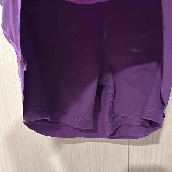 NWT Nike Training Mid rise Purple Tennis Skort tight fit size medium Junior - Picture 3 of 8